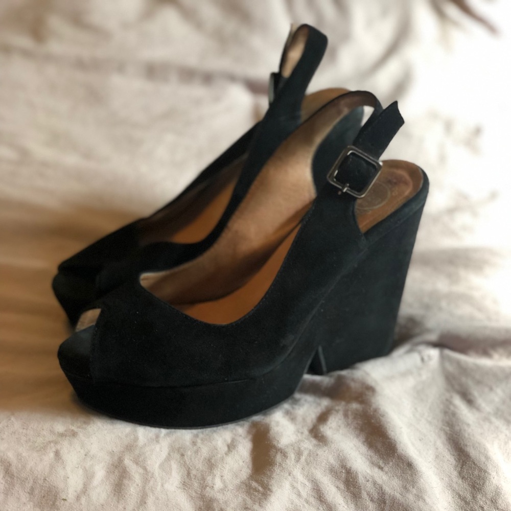 Jeffrey Campbell suede wedges